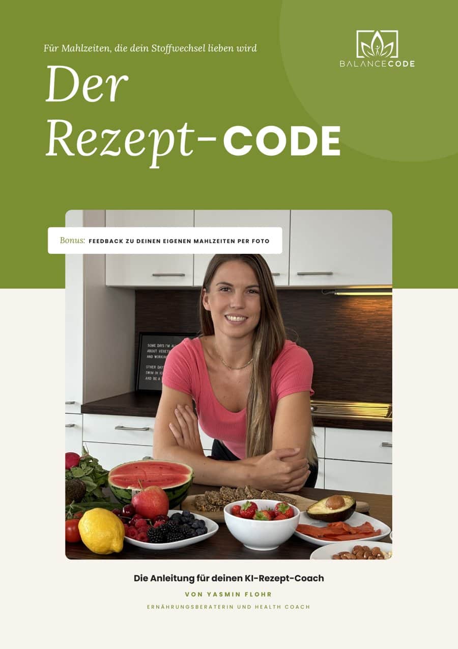 Titelseite der PDF Der Rezept-Code, kostenloser KI-Rezeptgenerator